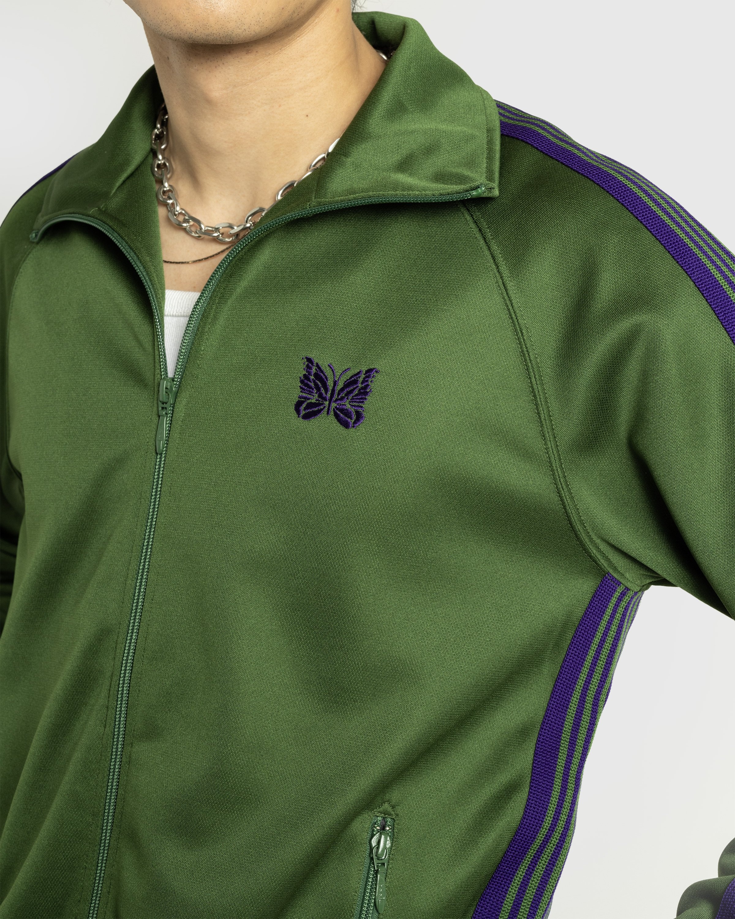 Needles track new arrivals jacket poly smooth